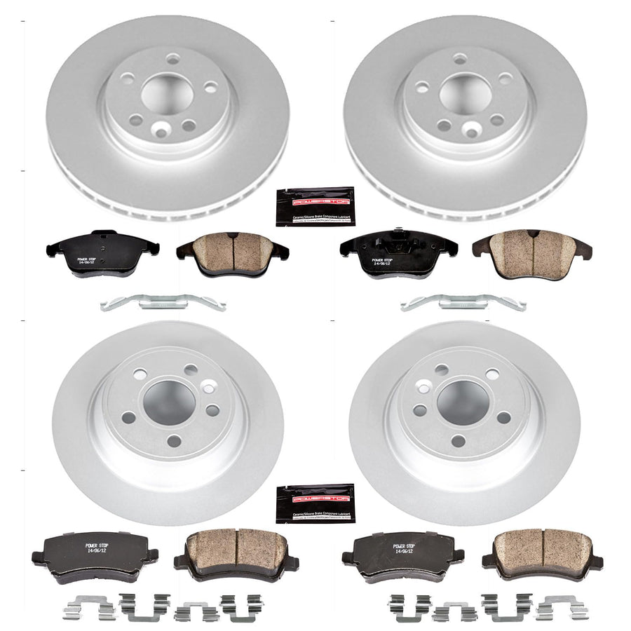 Power Stop Z23 Evolution Geomet® Coated Brake Kit Front and Rear