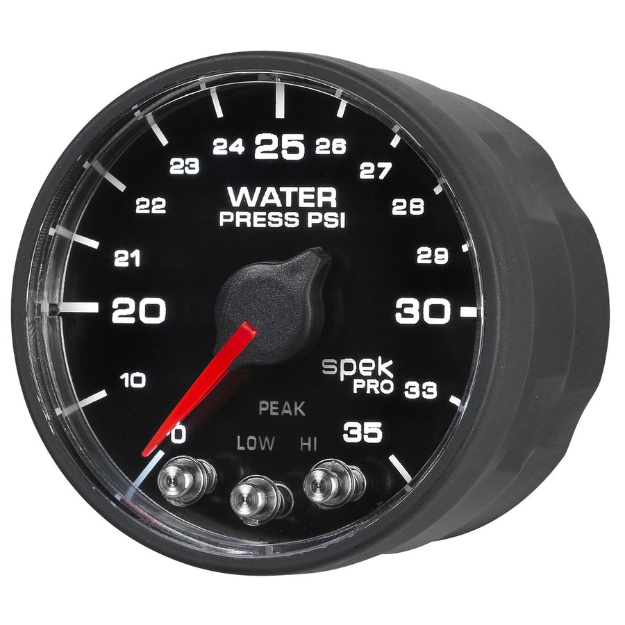Gauge AutoMeter P543328-N1 Water Press (Spek-Pro - Nascar 2-1/16" Water Press, 0-35 Psi, BFB, Spek, Nl)