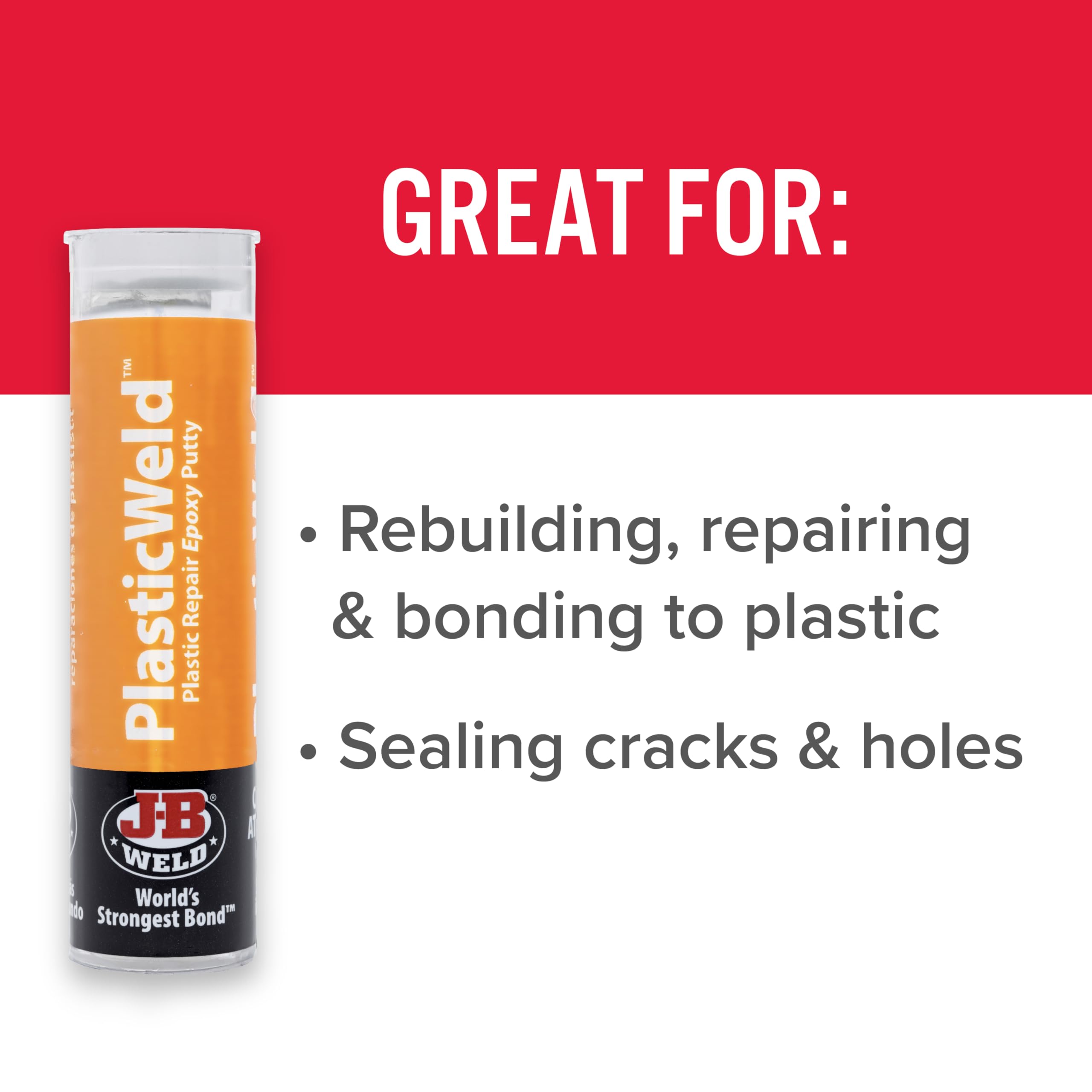 PlasticWeld J-B Weld 8237 Repair Epoxy Putty - 2 oz.