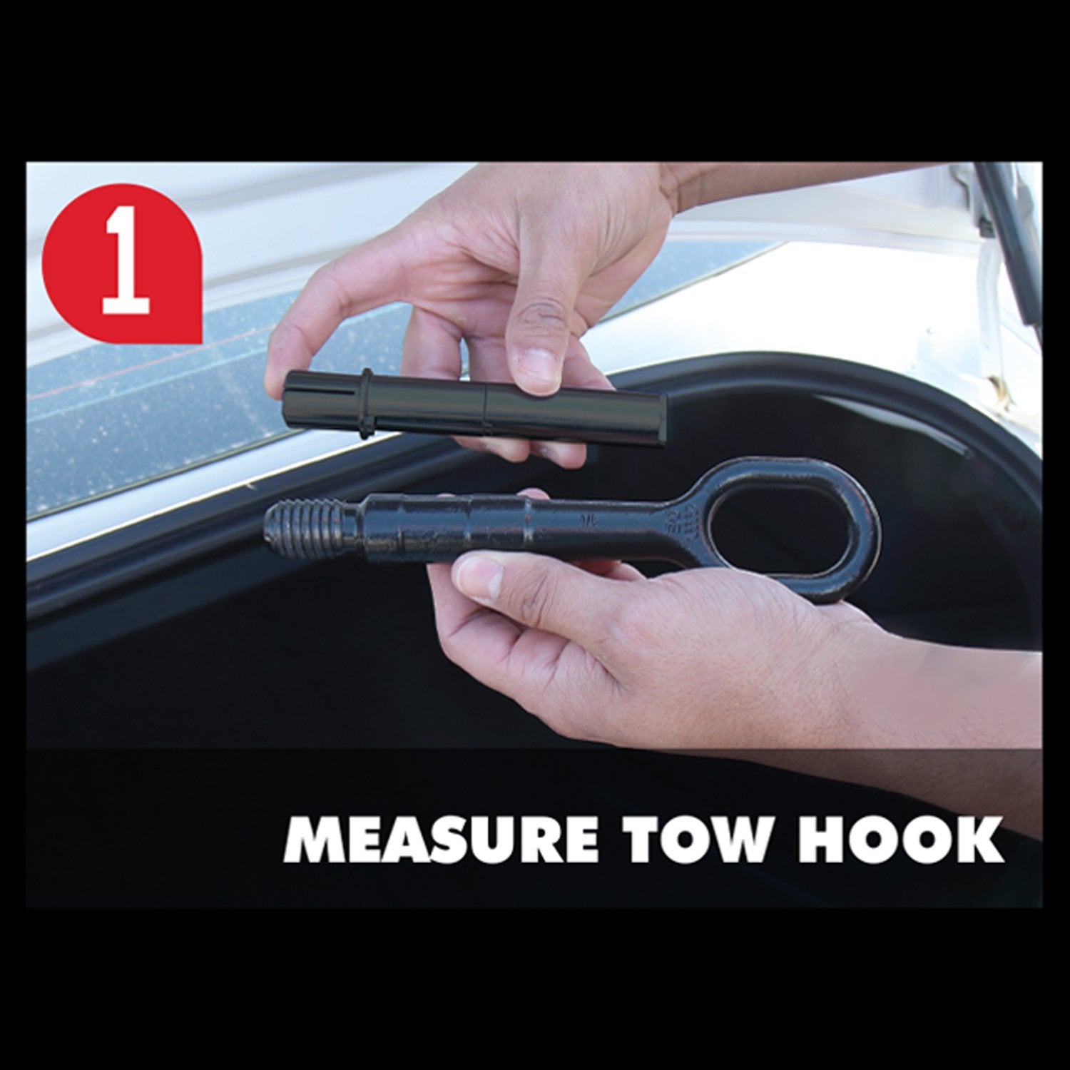Pilot Automotive LPR-100 Sports Universal Front License Plate Tow Hook Relocation Mounting Kit Black 12.75 Inch