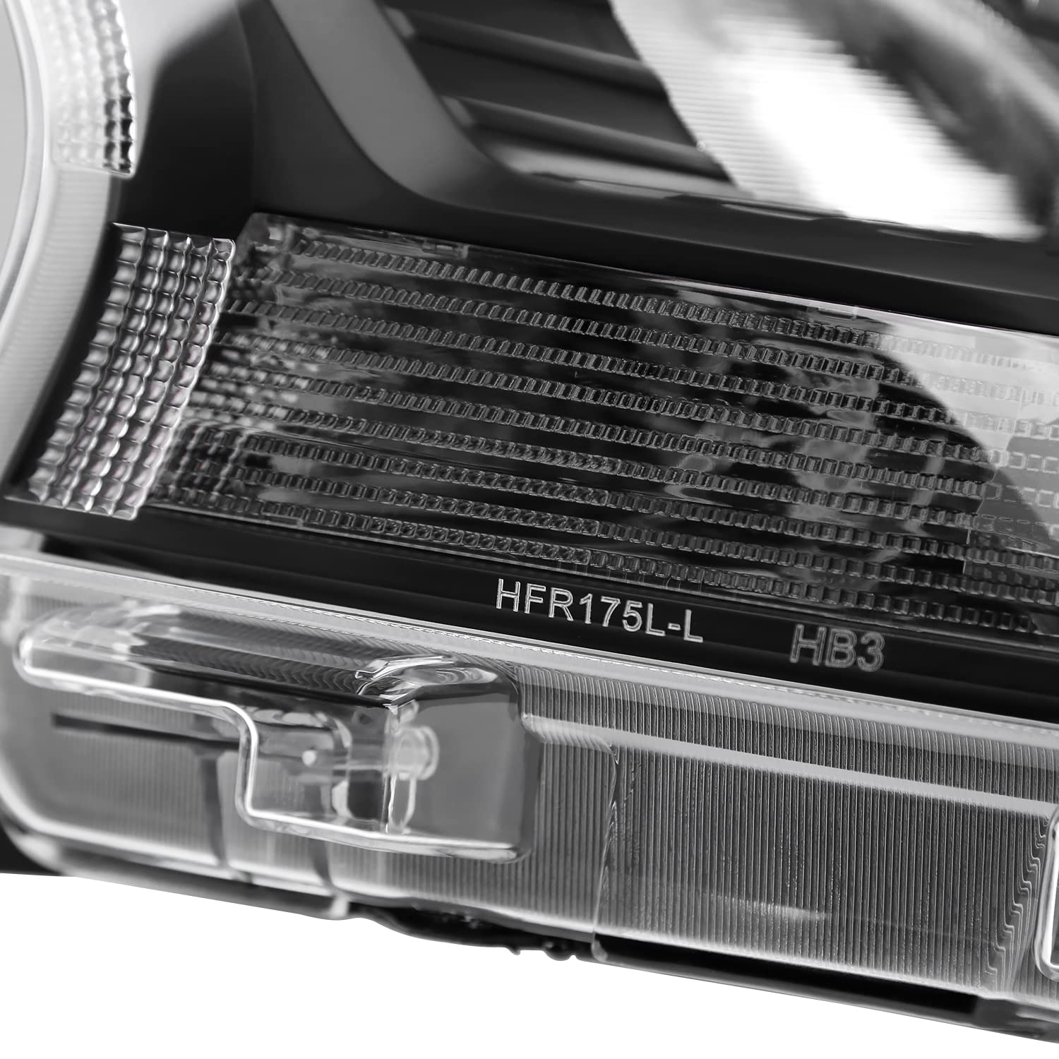 Clear Lens Black Housing Headlights Compatible with Spec-D Tuning Ford Ranger XL/XLT 2019-2022, L+R Pair Head Lights Lamps