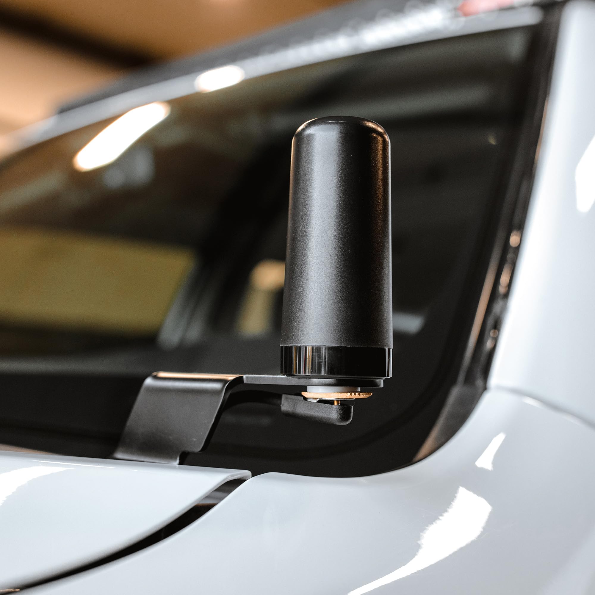 Midland 3DB MXTA25 MicroMobile Compatible Gain Ghost Antenna - 3.5” Tall with 1.5” Base Diameter - Low Profile GMRS NMO Connection