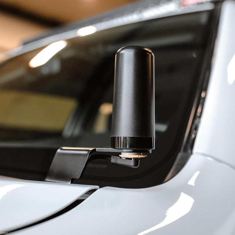 Midland 3DB MXTA25 MicroMobile Compatible Gain Ghost Antenna - 3.5” Tall with 1.5” Base Diameter - Low Profile GMRS NMO Connection
