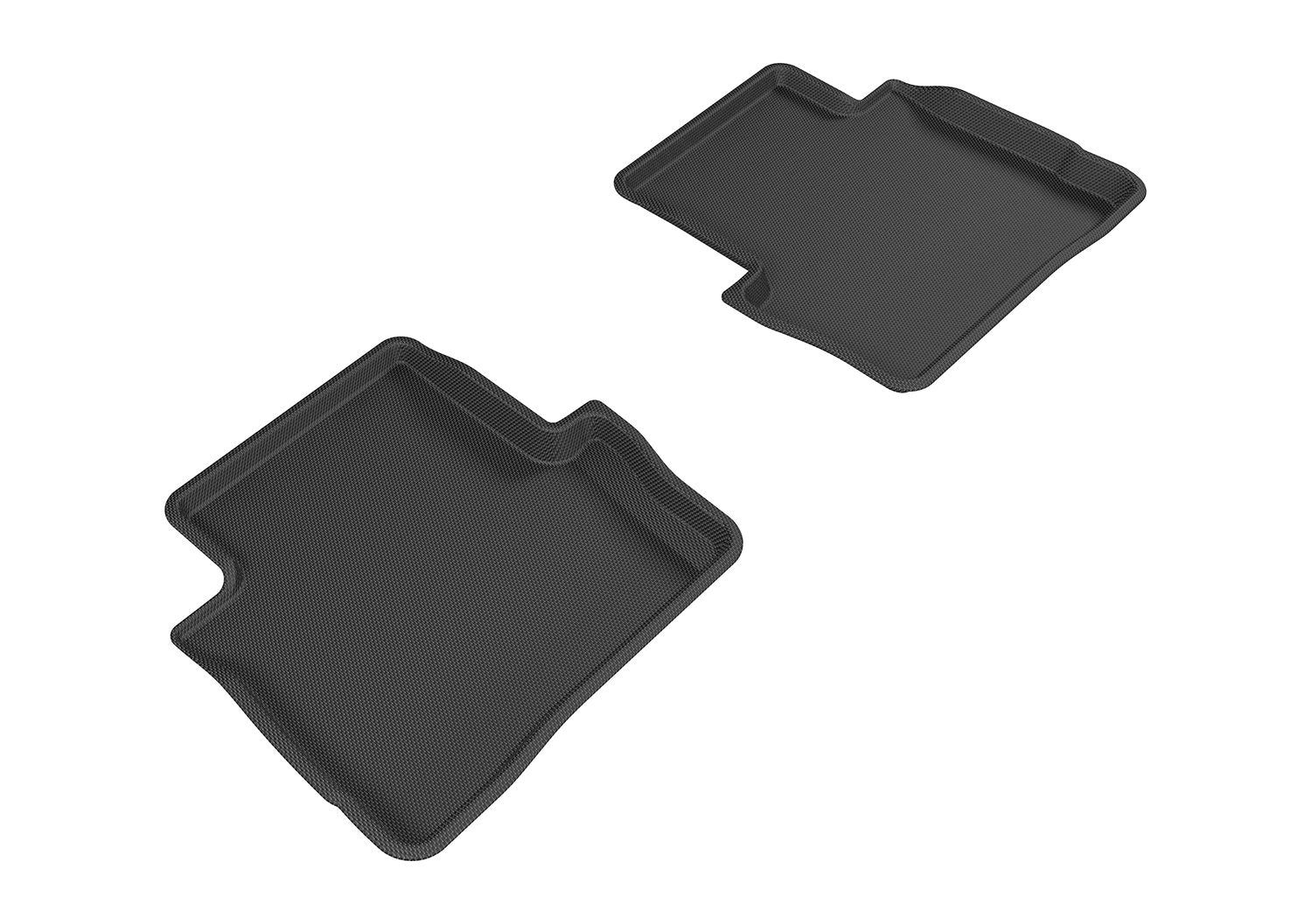 Kagu 3D MAXpider Custom Fit Floor Mat (Black) for 2013-2016 Dodge Dart - 2ND Row