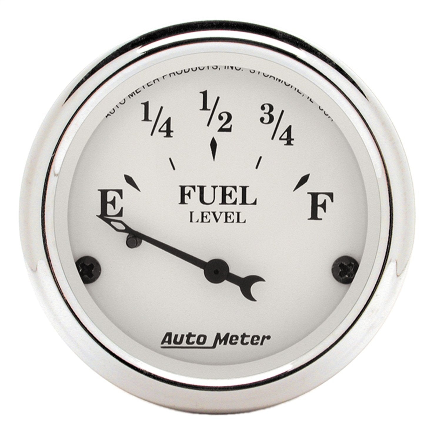 Auto Meter | 2 1/16" Old Tyme White - Fuel Level Gauge - 73 Ohm Empty / 8-12 Ohm Full 1605