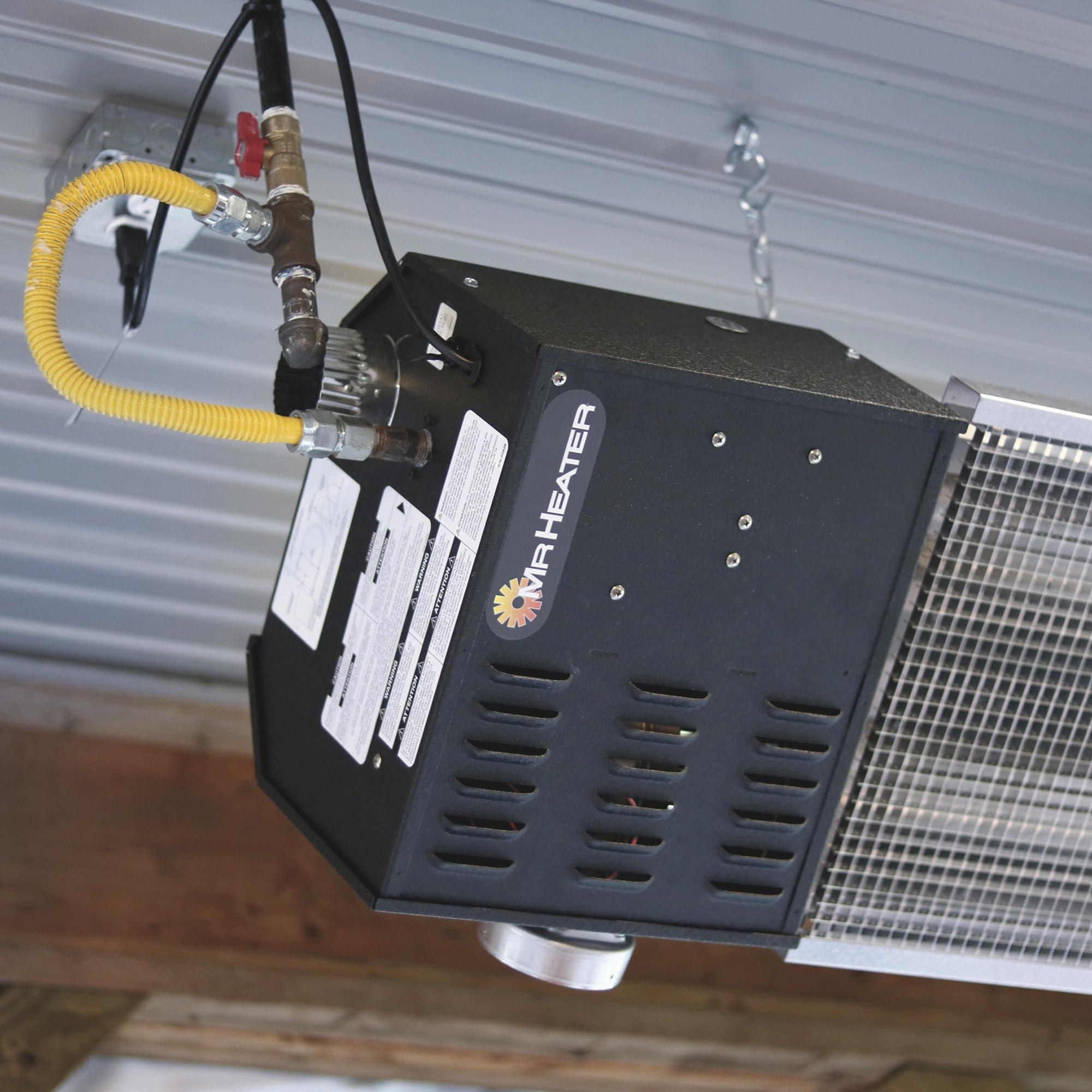 Mr. Heater 10' Low Intensity Natural Gas F202860 Radiant Tube Heater System with Propane Conversion Kit