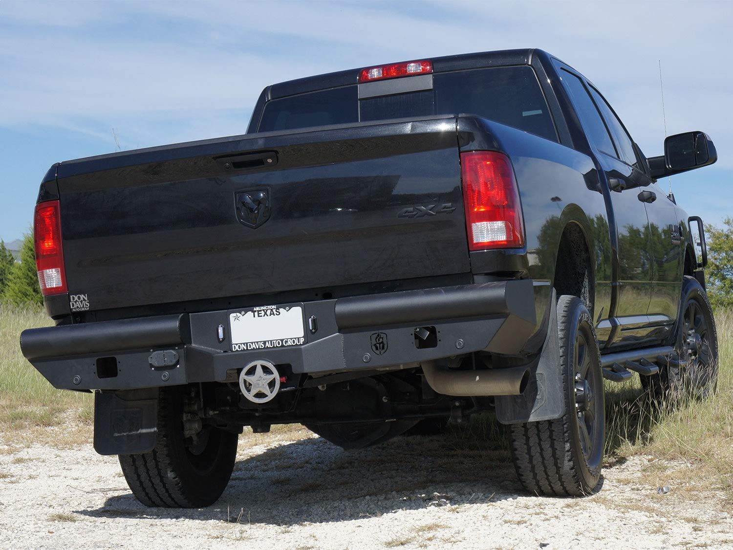 Vaquero Road Armor 410VR0B Rear Bumper - Texture Black - Compatible with: 2010-2018 RAM 2500 3500 4500