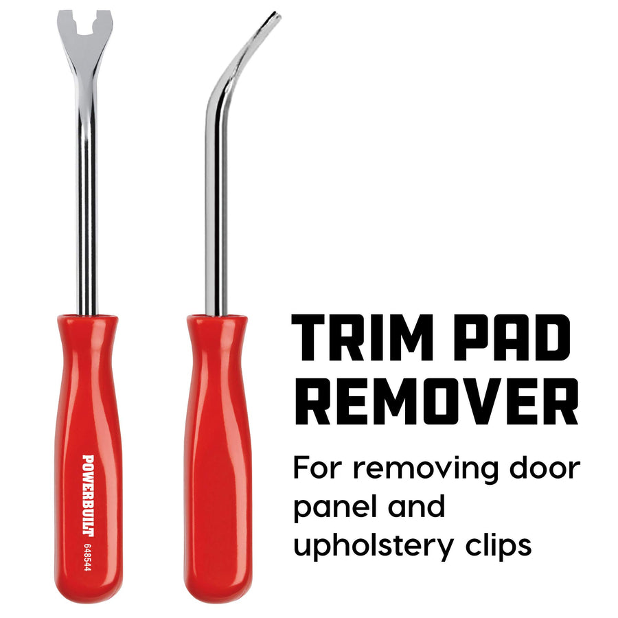 Powerbuilt Upholstery Remover, Door Trim Pad Remover, For quickly releasing door panel and clips - 648546