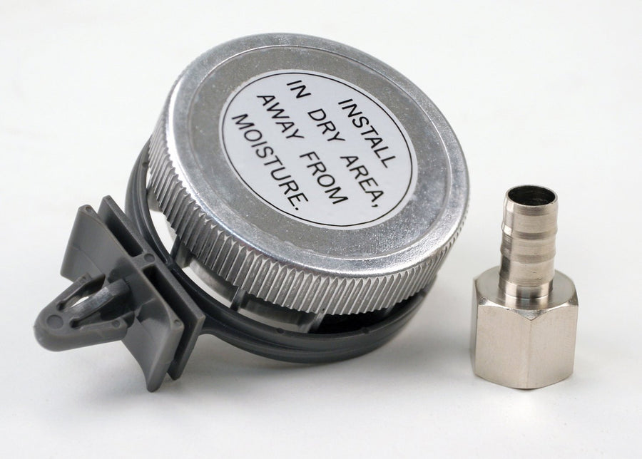 3/8" x Viair 92629 1/2" NPT Tube Fitting Remote Intake Air Filter Assembly with Metal Housing