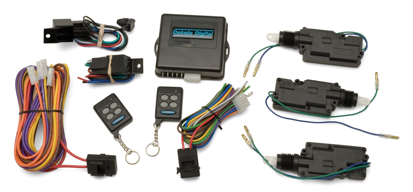 Dakota Digital Four-Function CMD-4002 Remote Entry Kit w/ 3 - lb Push Pull Actuators