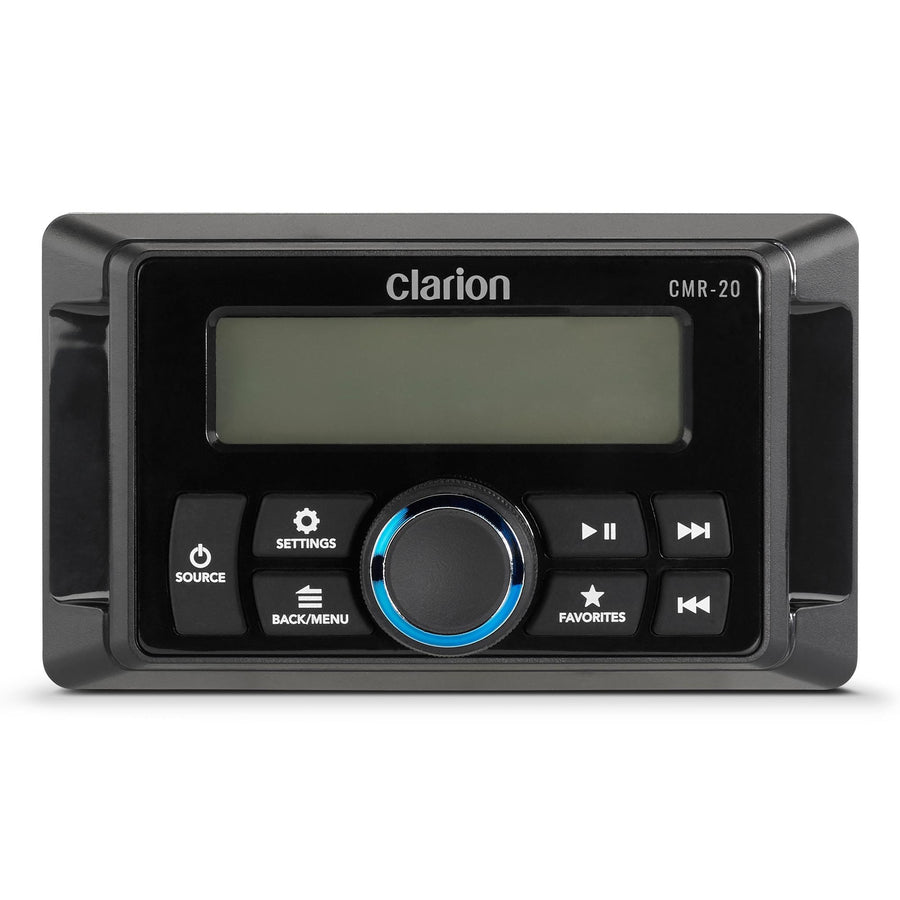 Clarion Wired CMR-20 Marine Remote with 2.4" LCD Display, IP67, Compatible with CMM-20, CMM-30 & CMM-30BB