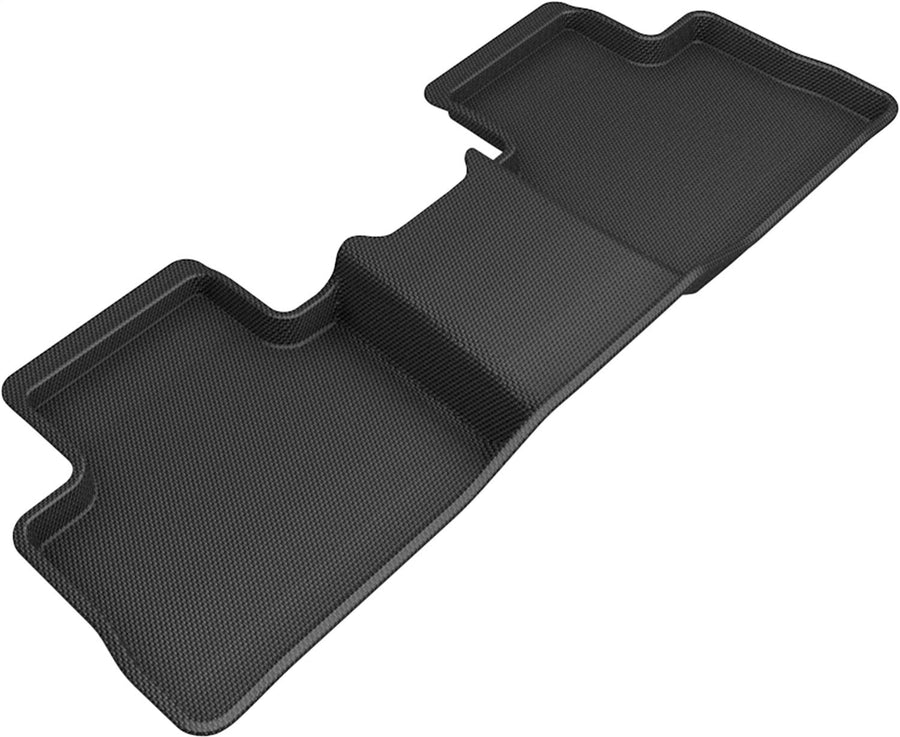 3D MAXpider Second Row Custom Fit All-Weather Floor Mats for Select Toyota RAV4 Hybrid Models - Kagu Series (Black)