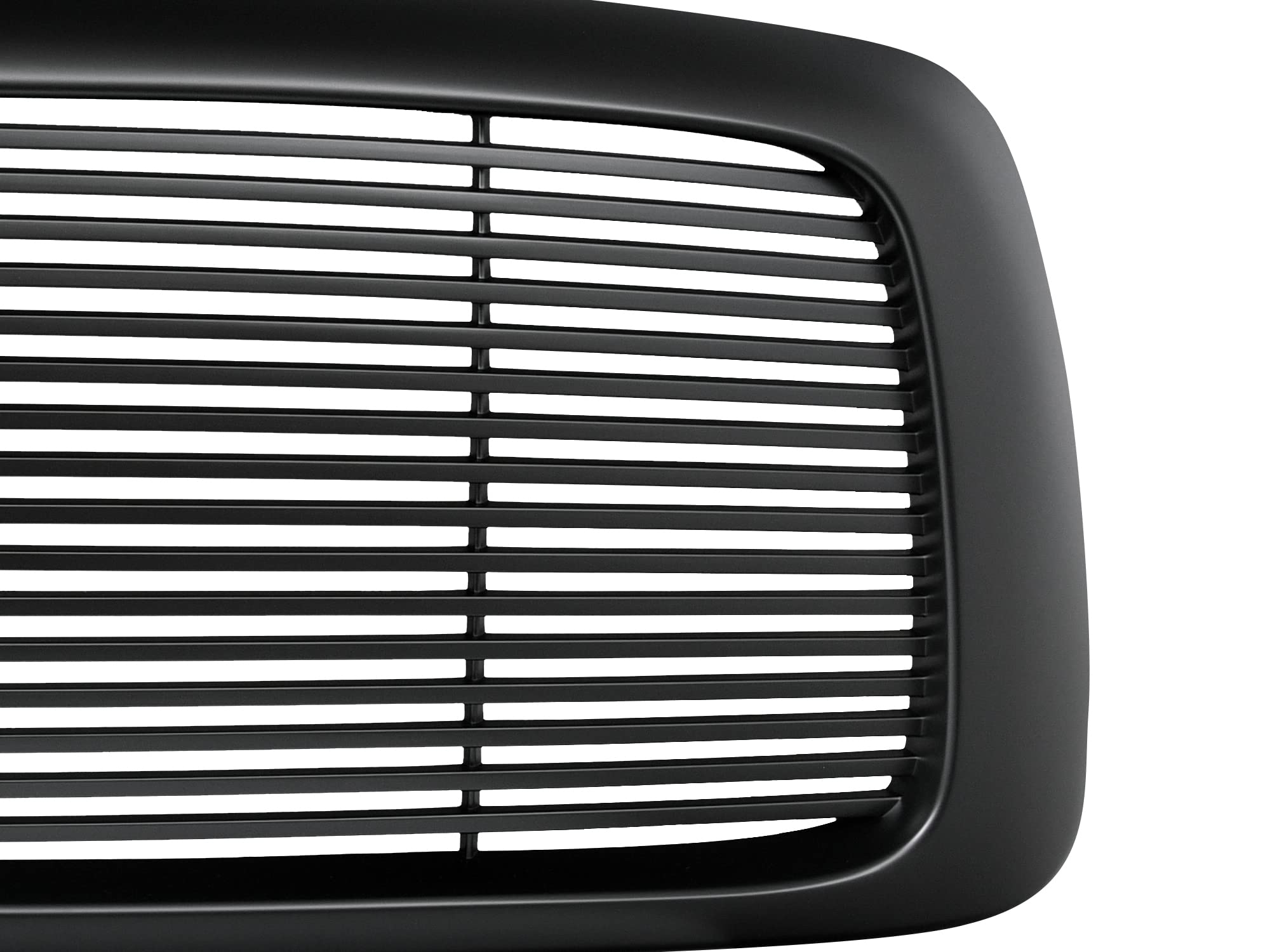 Horizontal Armordillo USA Front Hood Grille - Matte Black Fits 2002-2005 Dodge Ram 1500
