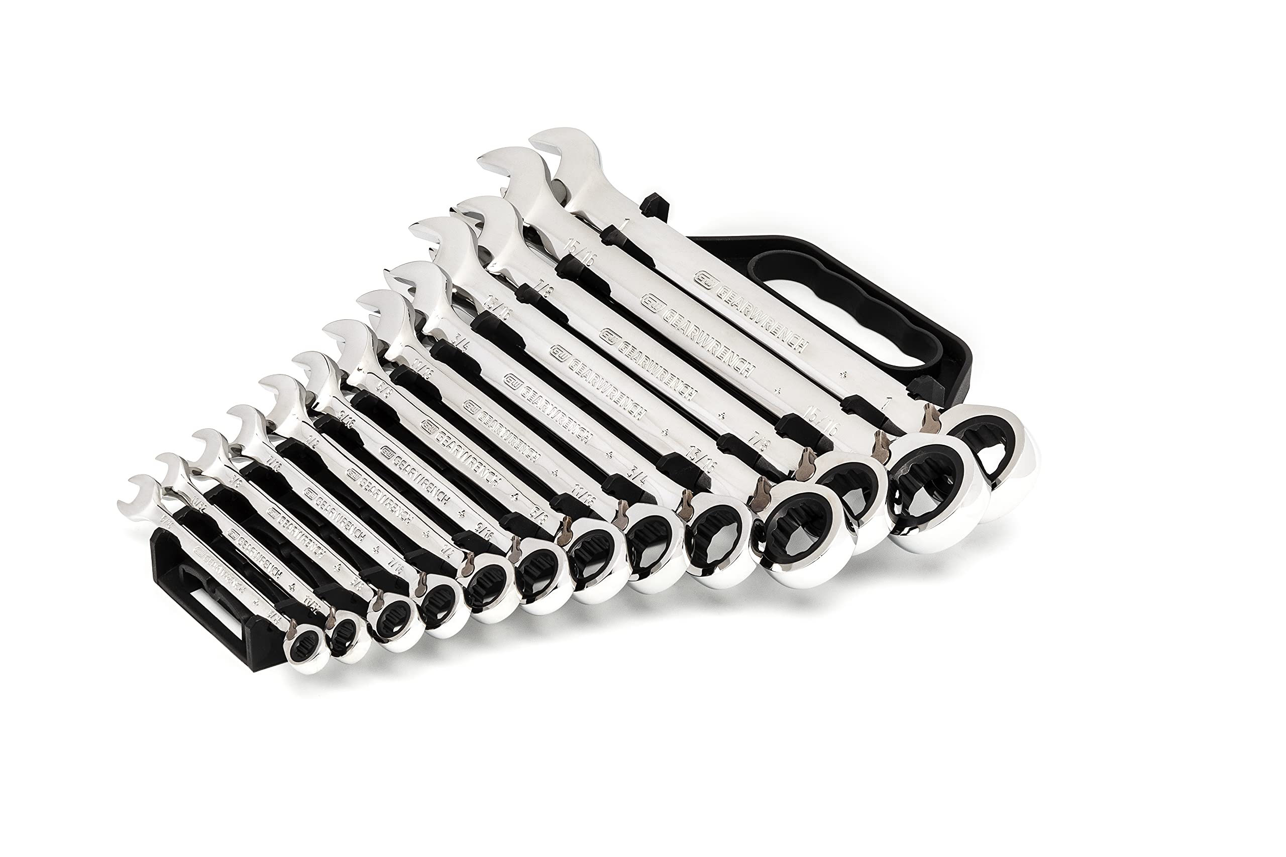 12 Pt. GEARWRENCH 13 Pc. Reversible Ratcheting Combination Wrench Set, SAE - 9509N