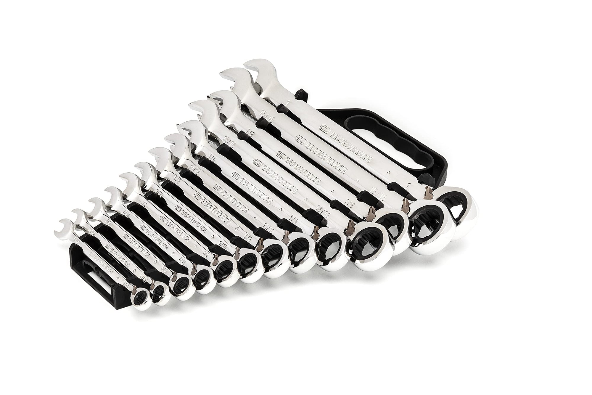 12 Pt. GEARWRENCH 13 Pc. Reversible Ratcheting Combination Wrench Set, SAE - 9509N