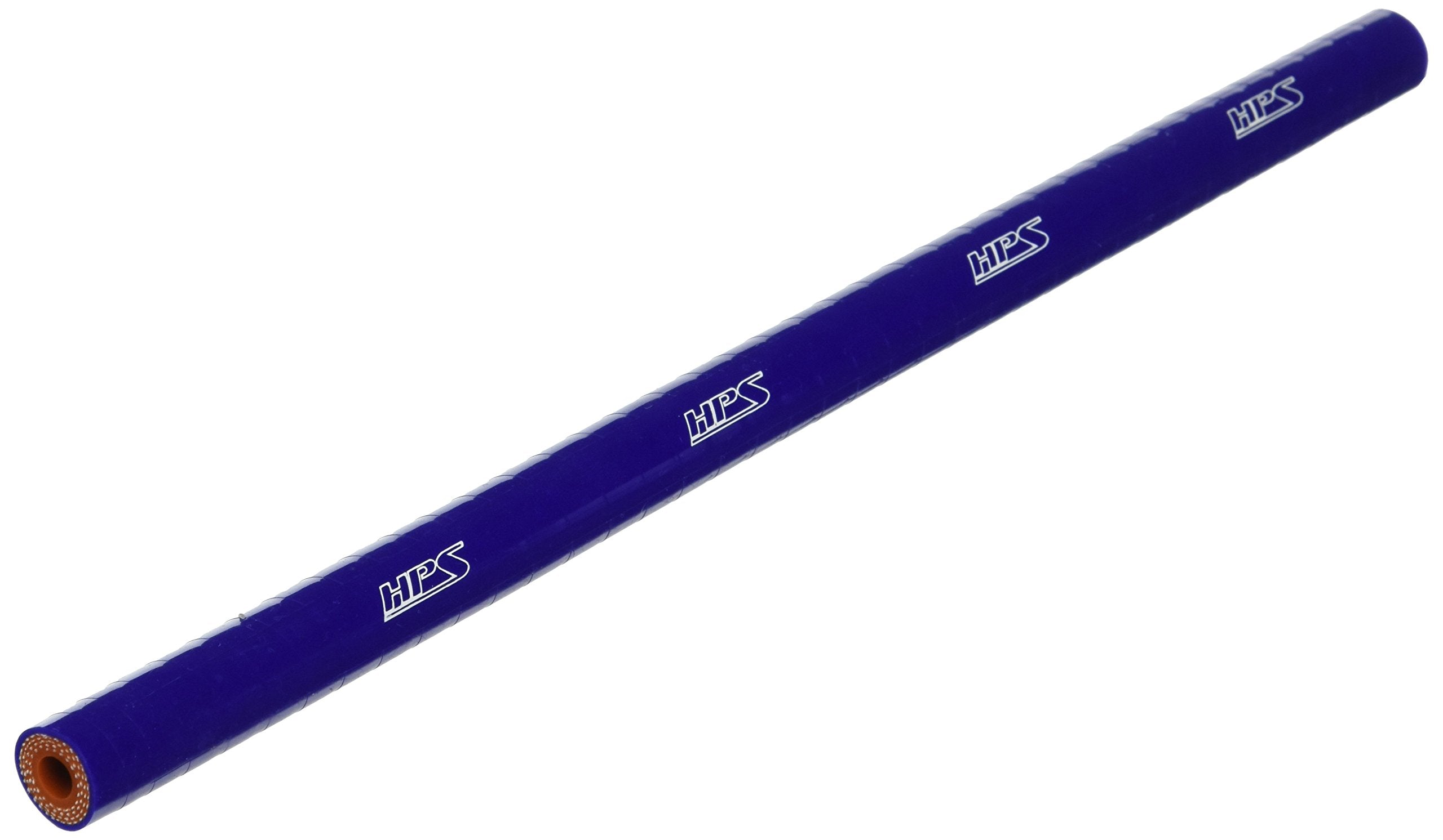 HPS Silicone HTST-025-BLUE High Temperature 4-ply Reinforced Tube Coupler Hose, 100 PSI Maximum Pressure, 12" Length, 1/4" ID, Blue