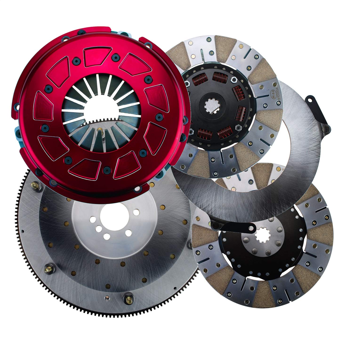 Pro Street Dual Disc Metallic Clutch System Ram 60-2120N Size 10.5 168 Tooth Count 10 Spline By 1 1/8 in. 0 Balance Incl. Flywheel/Disc/Pressure Plate