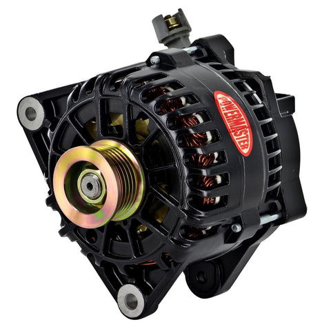Alt Ford Powermaster 6G Black 155A 6 grv Pulley Small Frame Saddle MTG 2.0L Zetec Focus PCM Controlled LI-SIG-A VR