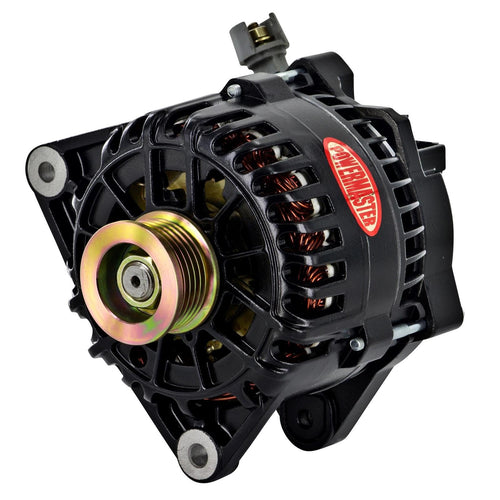 Alt Ford Powermaster 6G Black 155A 6 grv Pulley Small Frame Saddle MTG 2.0L Zetec Focus PCM Controlled LI-SIG-A VR