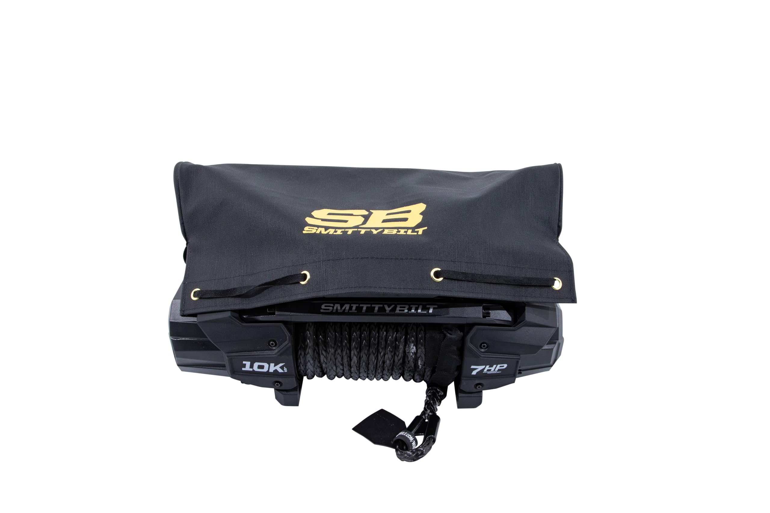 Winch Cover Smittybilt 97281-97 - SB Logo, Black