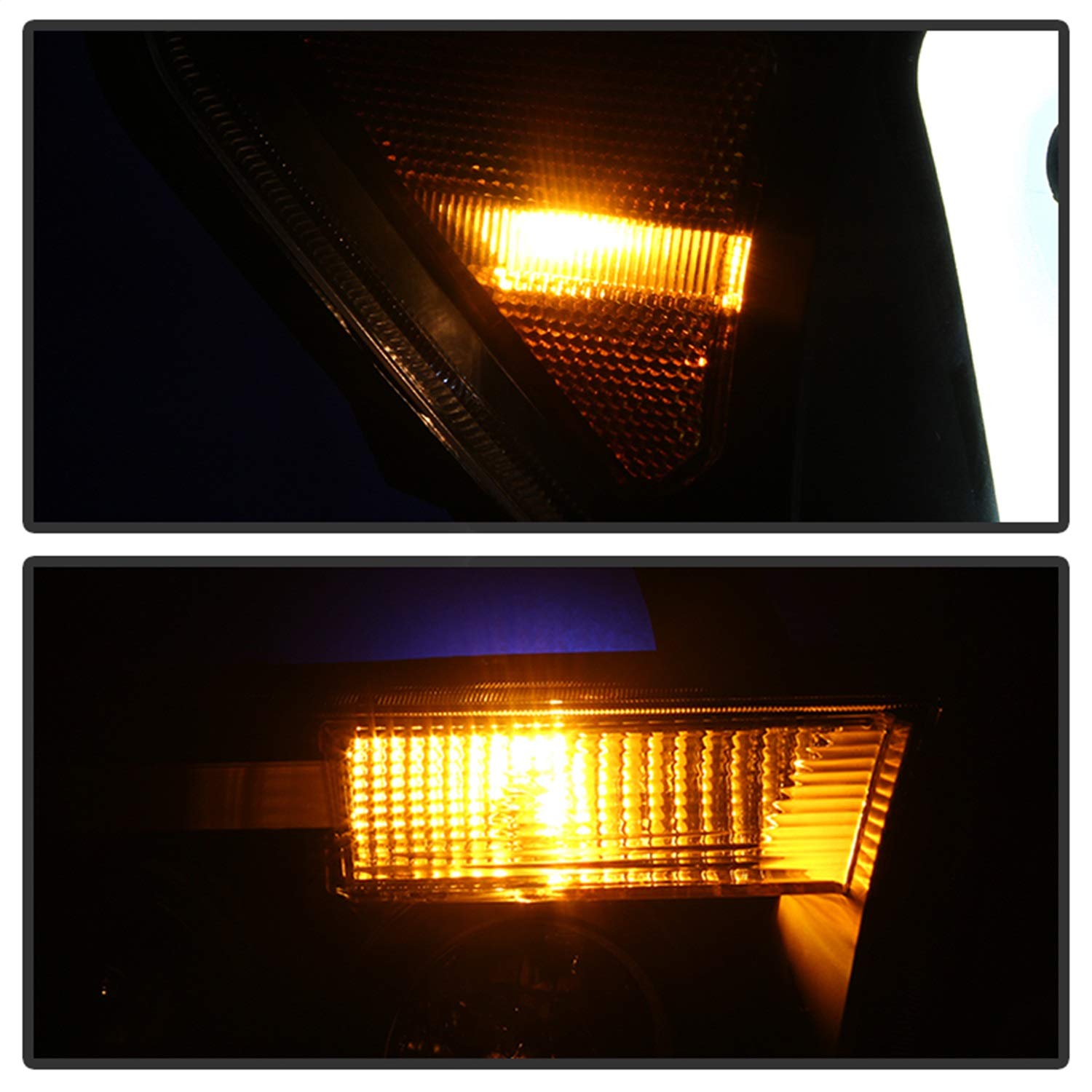 Projector Style xTune Auto Black/Clear Headlights 9027888