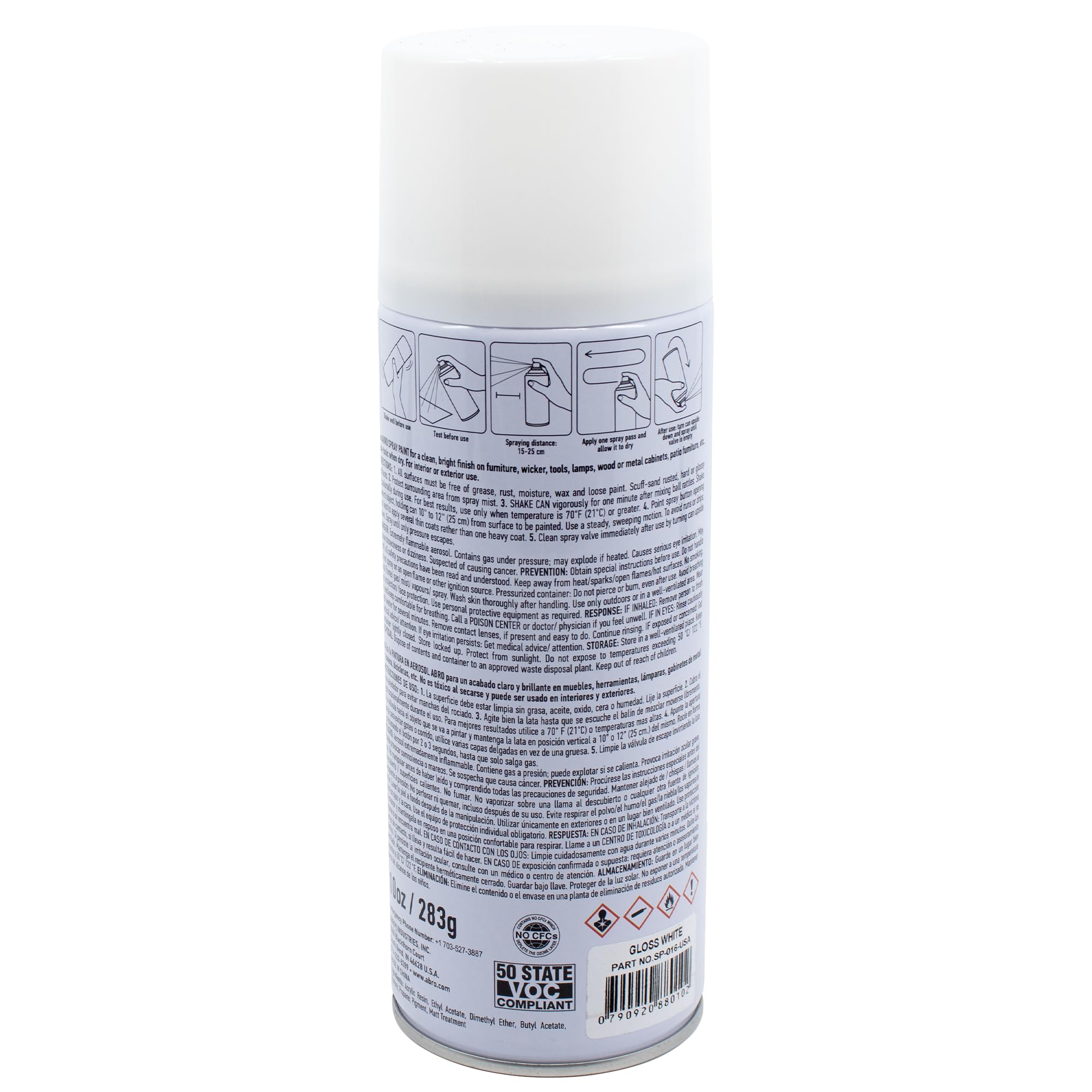 Gloss White ABRO Spray Paint
