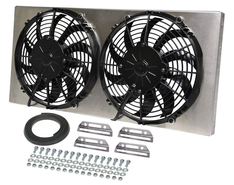 High Output Derale Dual Radiator Fan 16812