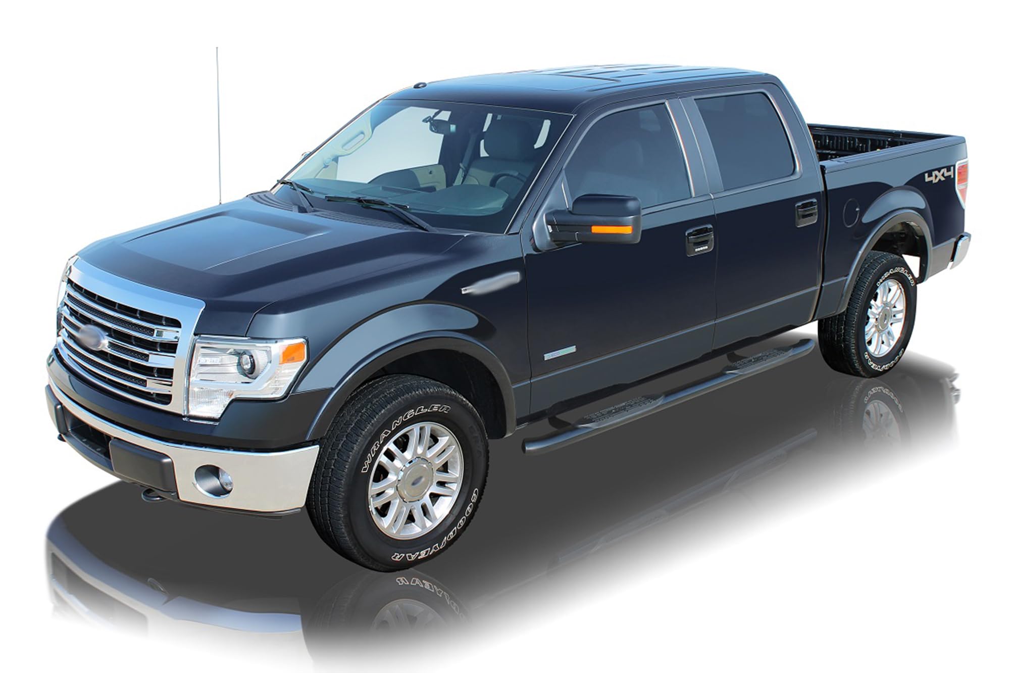 5 inch Curved OE Style Black Side Bar Steps Raptor Series 1602-0482B For 2019-2020 Dodge Ram 1500 Quad Cab