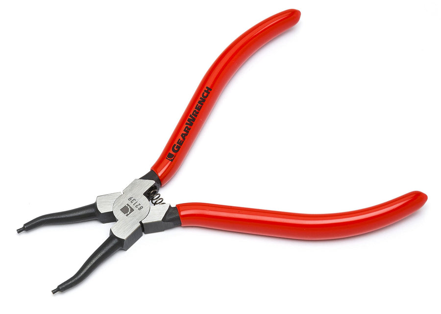 Straight GEARWRENCH Fixed Tip Internal Snap Ring Pliers 7" - 82139