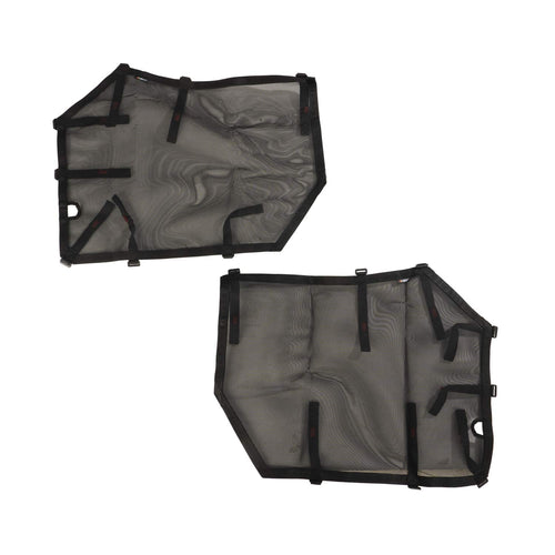 Fortis Tube Door Covers | Rugged Ridge, Front Set, Black | 13579.56 | Fits 2007-2018 Jeep Wrangler JKU 4-Door