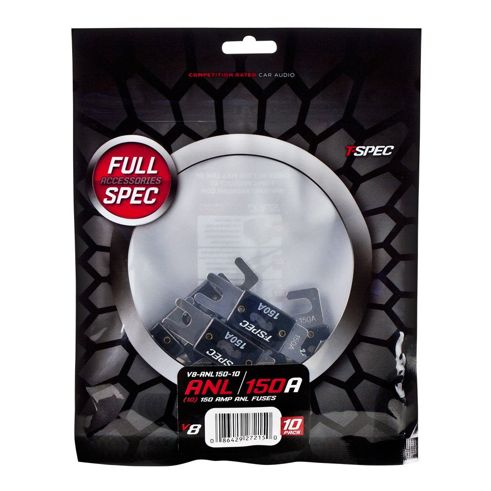 V8-ANL150-10 T-Spec V8 Series Nickel Plated ANL Fuses, 10 Pack