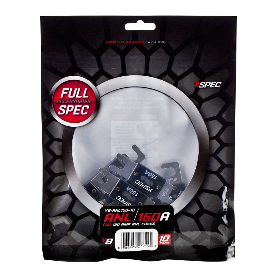 V8-ANL150-10 T-Spec V8 Series Nickel Plated ANL Fuses, 10 Pack