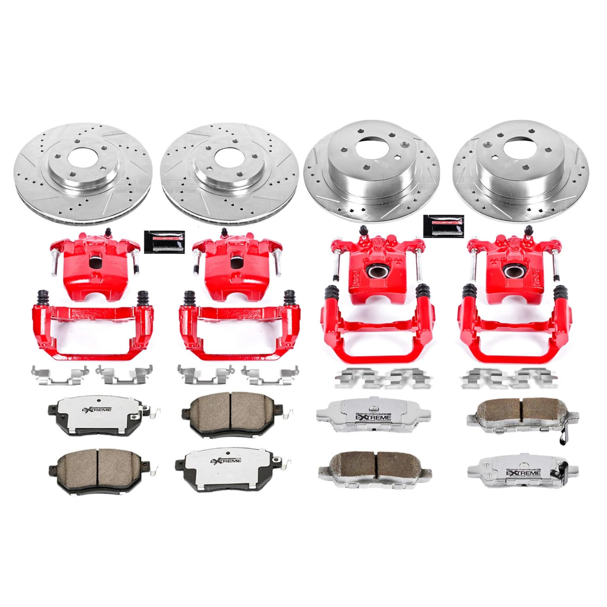 Power Stop Z26 KC092-26 Front & Rear Street Warrior Brake Kit For Nissan Maxima 2004-2006 [Model Specific]