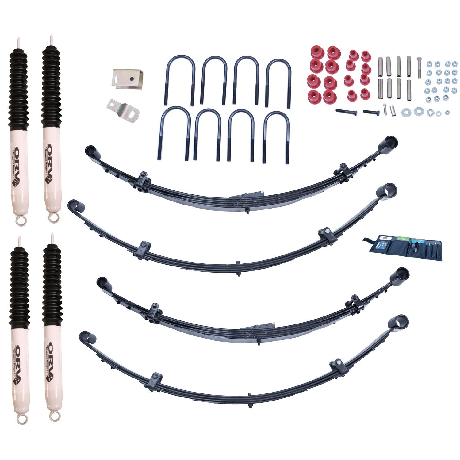 Suspension Lift Kit, Rugged Ridge | 4 Inch, Shocks | 18415.25 | Fits 1987-1995 Jeep Wrangler YJ