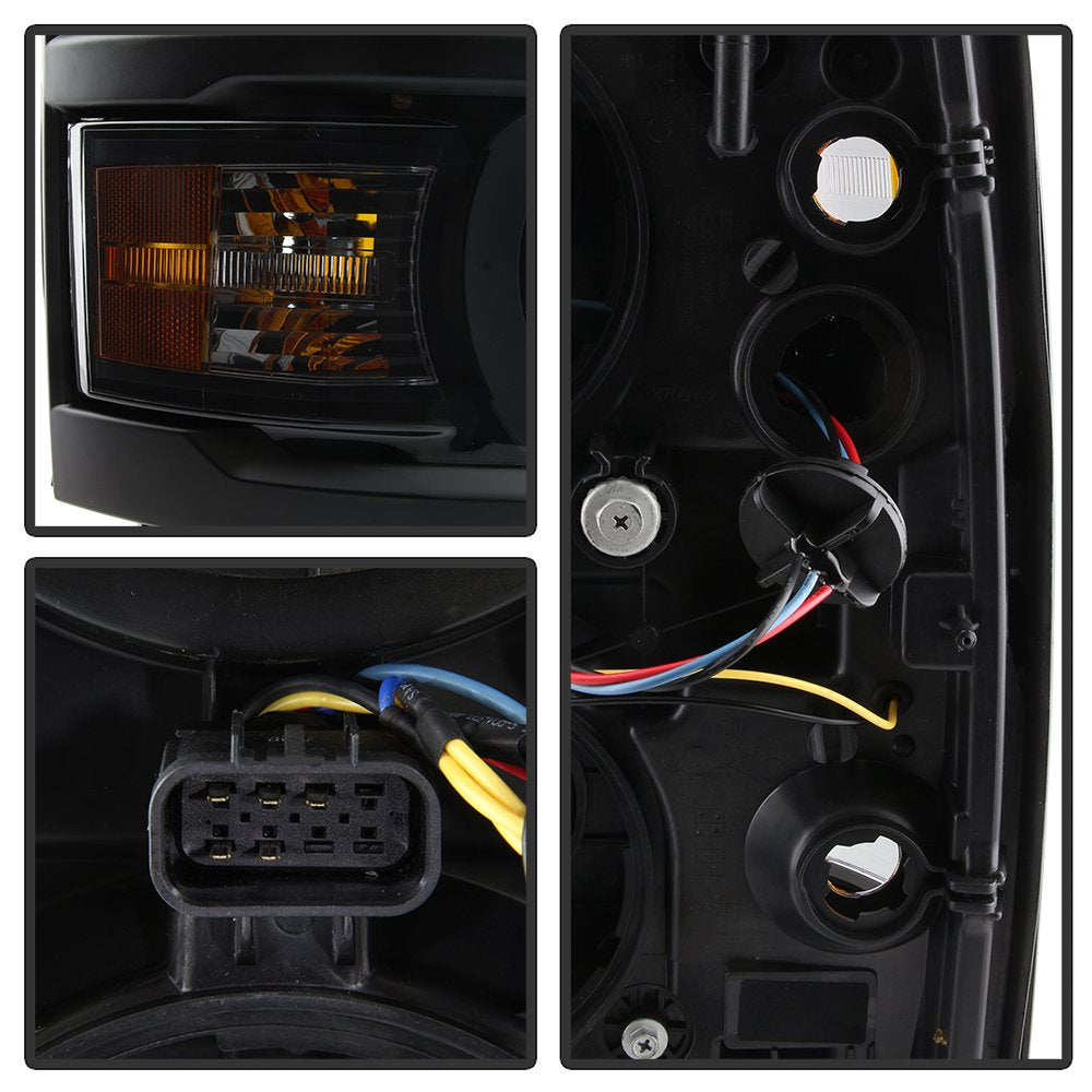 Projector Headlight Xtune PRO-JH-CS14-LBDRL-BSM, 1 Pack