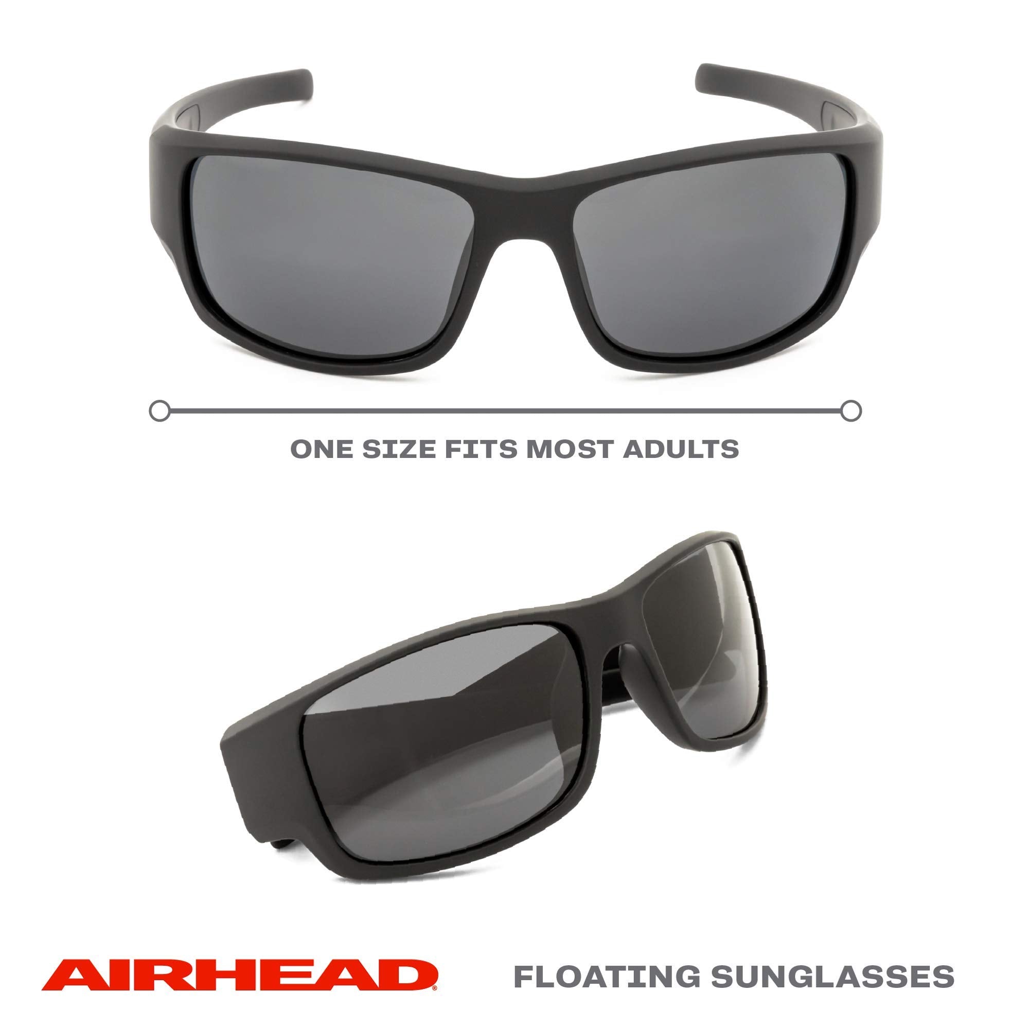 Sport AIRHEAD Round Sunglasses, Black, Adult