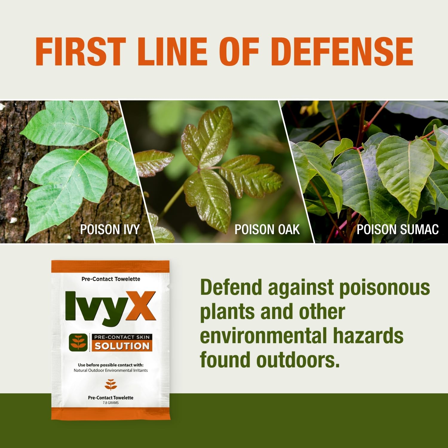 CoreTex Ivy X Pre-Contact Wipes Poison Ivy - Bulk Pack of 300 Single-Use Barrier Wipes to Help Prevent Itchy Rashes - Also Works on Poison Oak & Sumac Oils - Quick Dry & Chalk-Free Formula