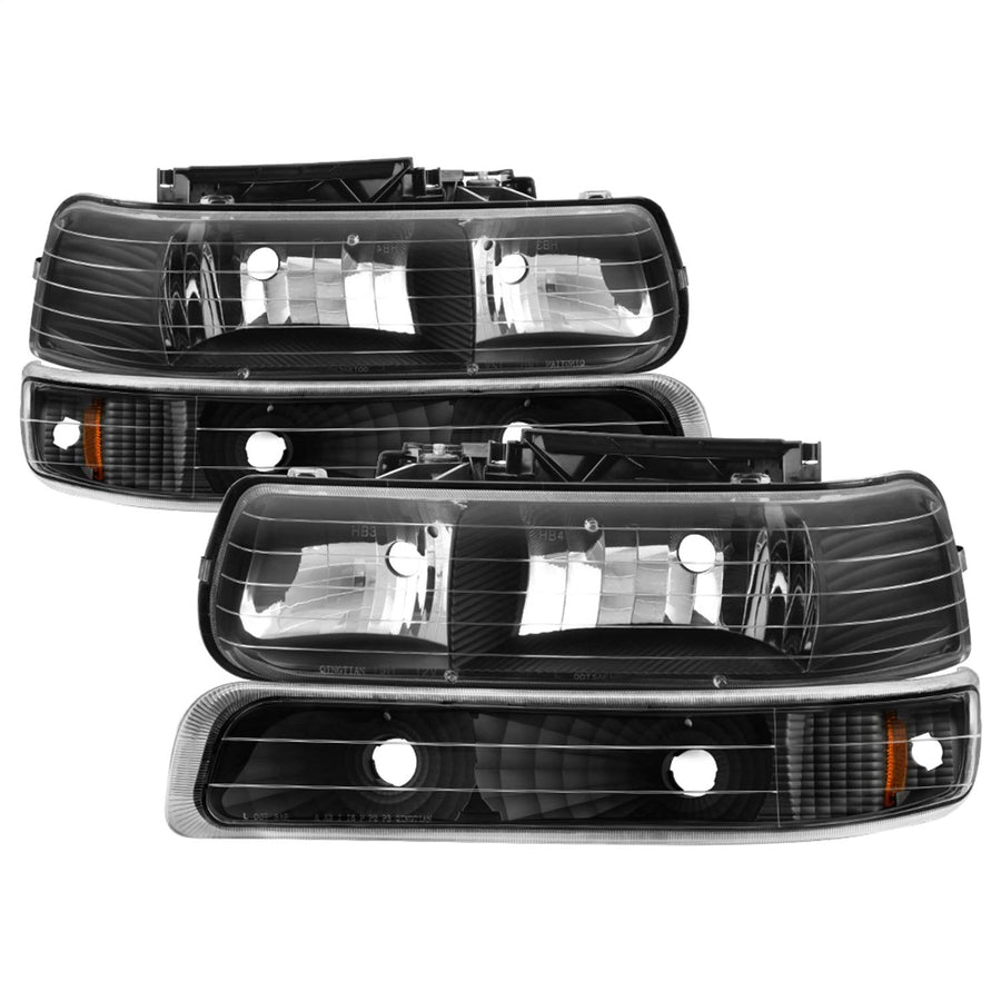 xTune 5064219 Auto Crystal Front Headlight Kit Black/Clear