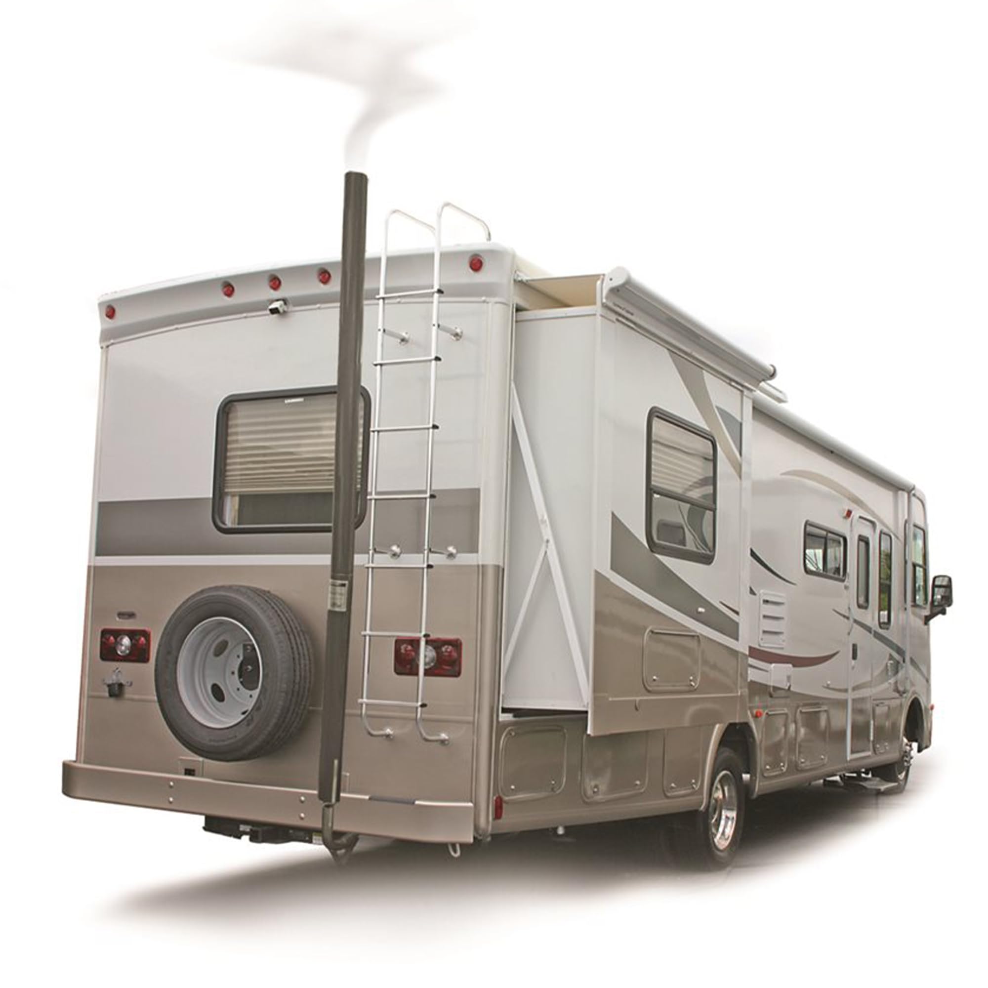 Camco Gen-Turi Exhaust Venting System RV Generator - Directs Generator Exhaust Above The Roof Line for Improved Air Quality While Camping - Designed for Easy Install and Disconnection (44461)