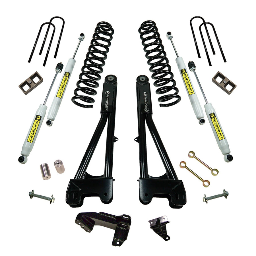 SUPERLIFT SUSPENSION RealTruck 4" Lift Kit for Ford F-250/F-350 | Complete Lift Kit with Front & Rear Shadow Series Shocks and Replacement Radius Arms | K981 | Fits 2008-2010 Ford F-250 / F-350