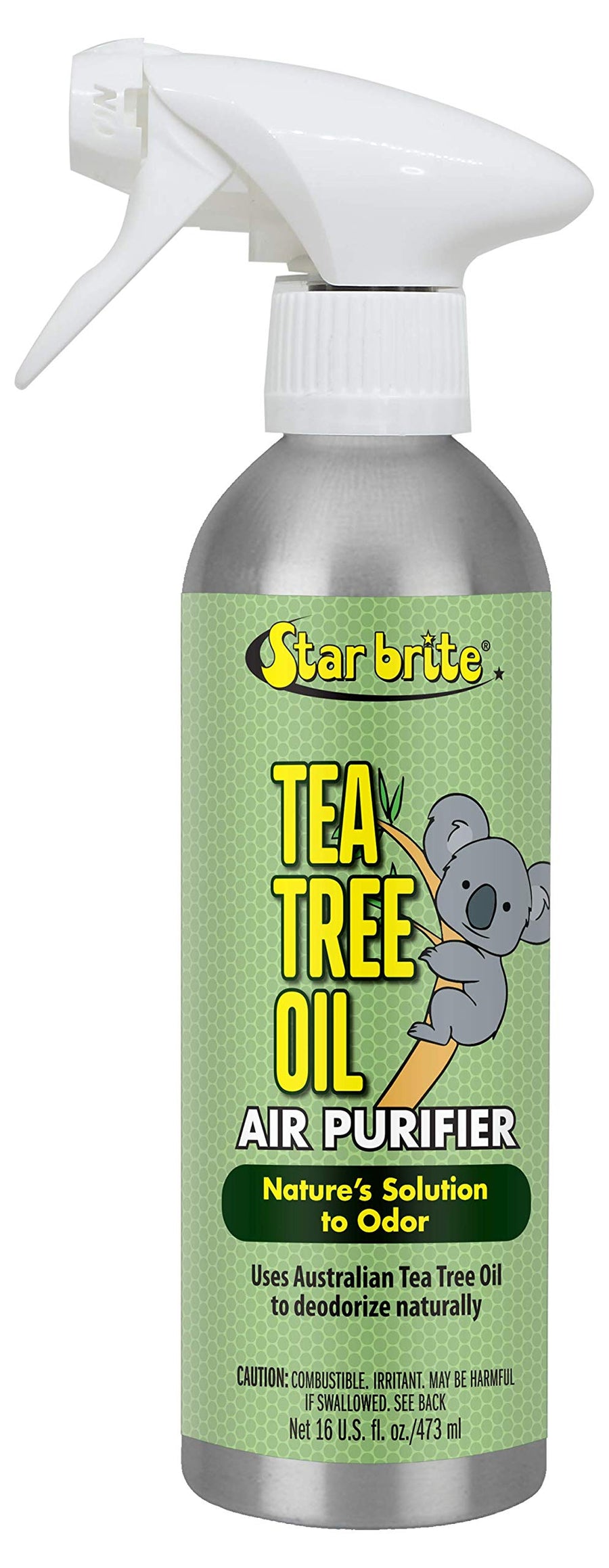 ATTIA-Certified STAR BRITE Pure Australian Tea Tree Oil - Natural Air Purifier Spray, 16 oz - Eliminates Odors, Ideal for Boats, RVs, Homes, and Offices (096516)