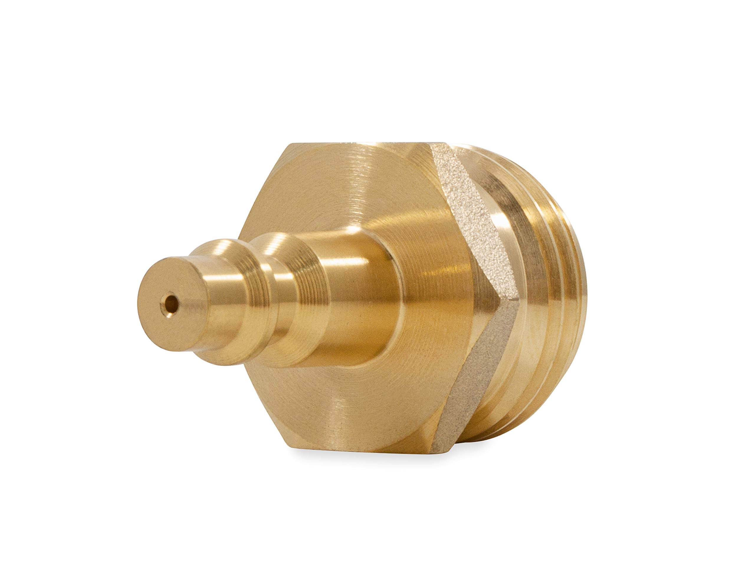 Camco RV Blowout Plug for Winterization - Quick Connect Brass Features - Essential RV Winterization Tool Prevents Freeze Damage (36143)