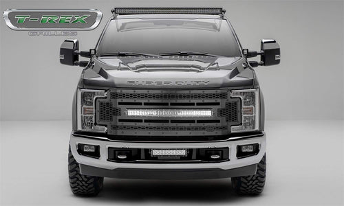 Stealth Laser Torch Grille 2017-2019 Super Duty, Black, 1 Pc, Replacement, Black Studs with (1) 30" LED, Does Not Fit Vehicles with Camera - PN #7315471-BR