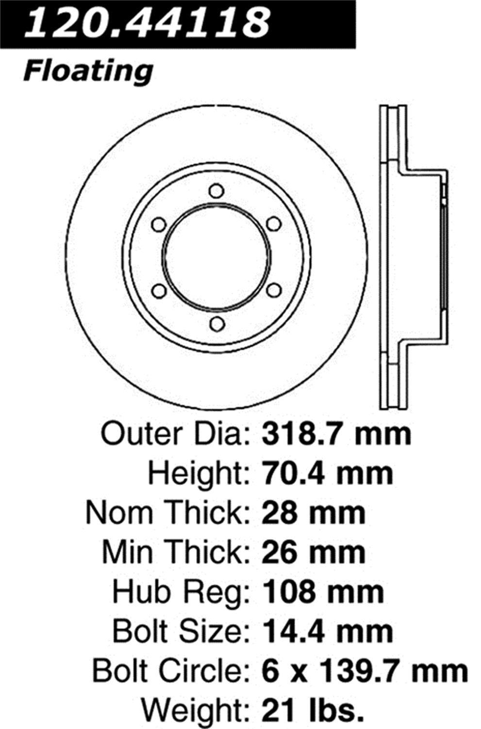 Stoptech Cryo 126.44118CSR StopTech Sport Slot
