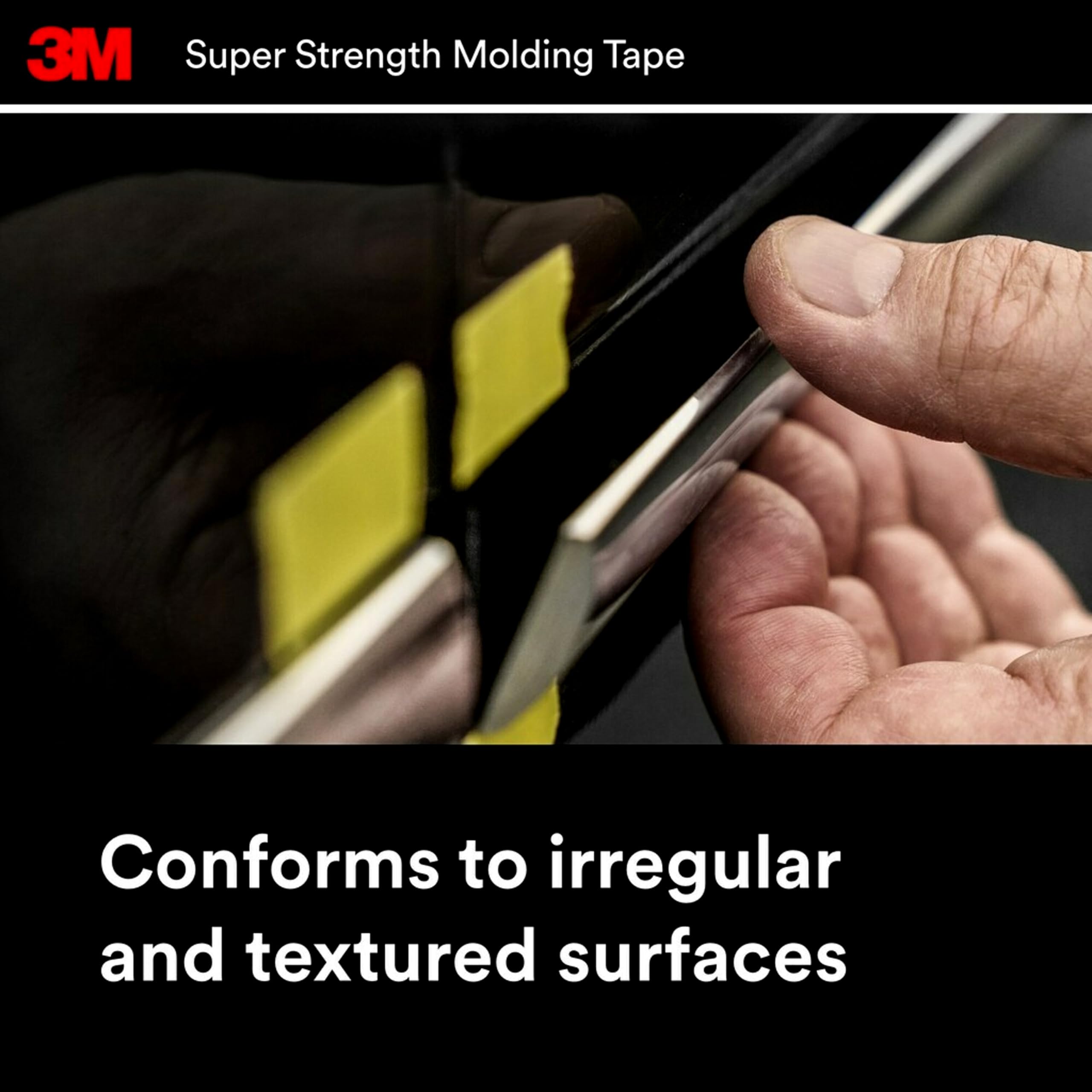 3M Molding Tape Super-Strength, 1/2 in x 15 ft, High Strength Double-Sided Adhesive, Permanently Attaches Side Moldings, Trim and Emblems to Interior and Exterior of Vehicles (03614)