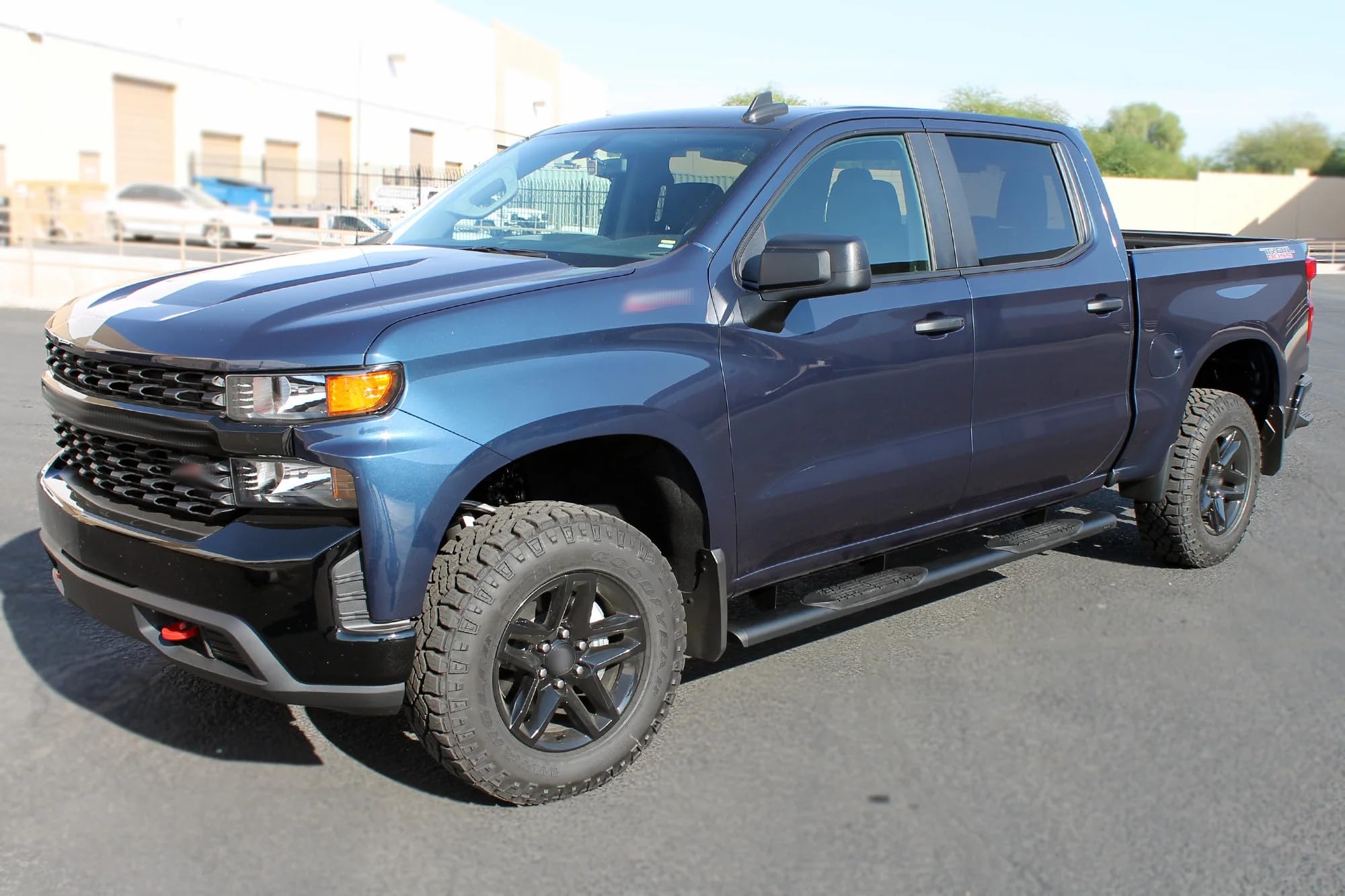 Running Boards Raptor Series Steps 5in Oval Style Black Aluminum Compatible with 2024-2026 Tacoma Access Cab/Extended Cab