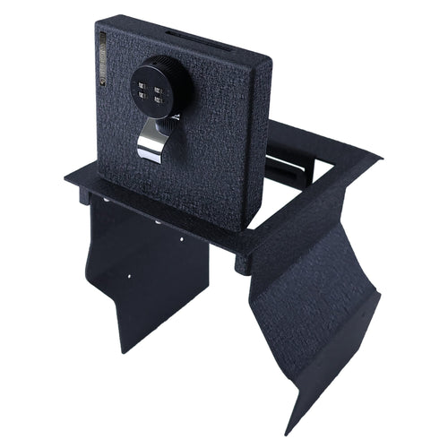 Center Console Safe Black Horse Security Lock Box, Black Gun Box Organizer, with 4 Digit Combination Resettable Lock Compatible with 2021-2023 Toyota Sienna-ASTS01