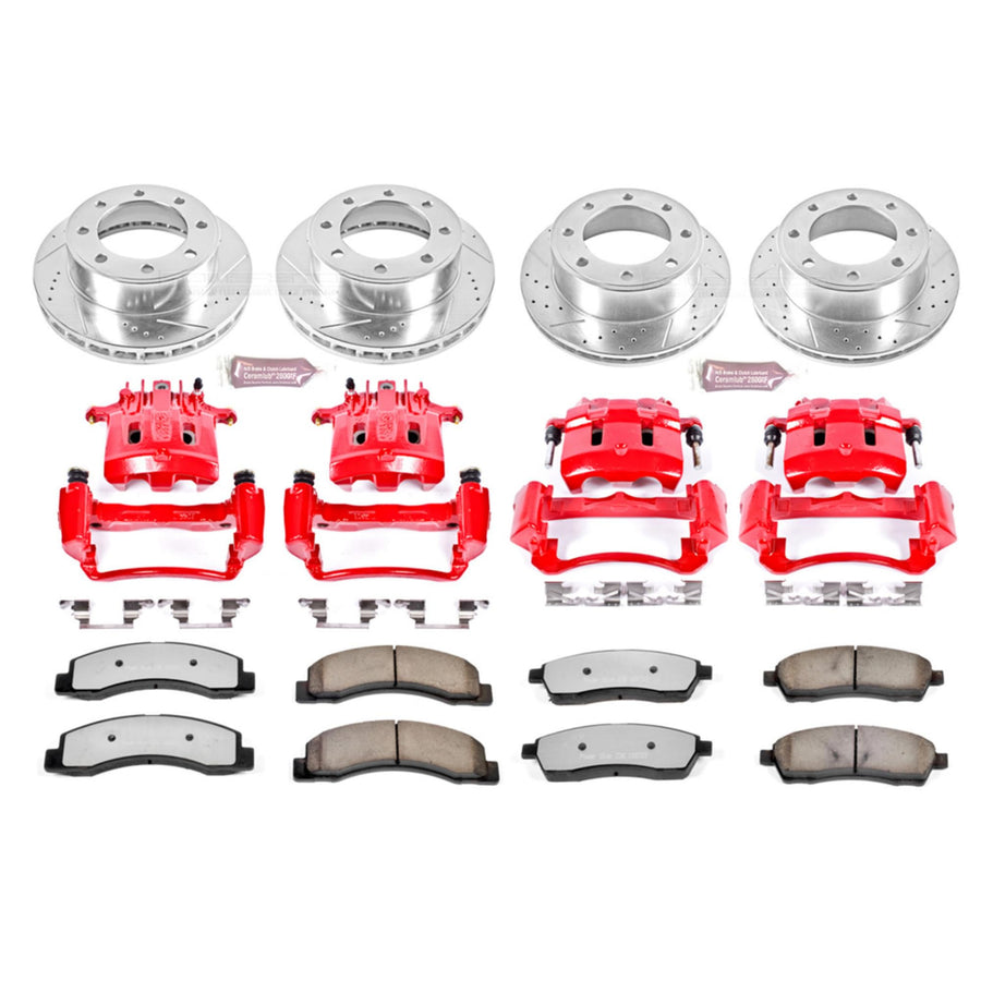 Power Stop Z36 KC1906-36 Front & Rear Truck and Tow Brake Kit with Calipers