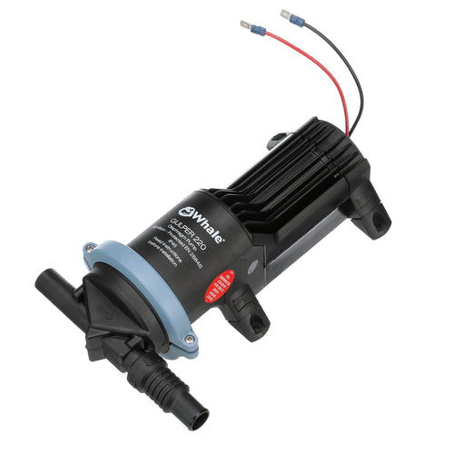 Whale Gulper 220 Pump, BP1554 Manages Gray Waste, 3.5 GPM Flow Rate, 24V DC, ¾-Inch Hose Connections