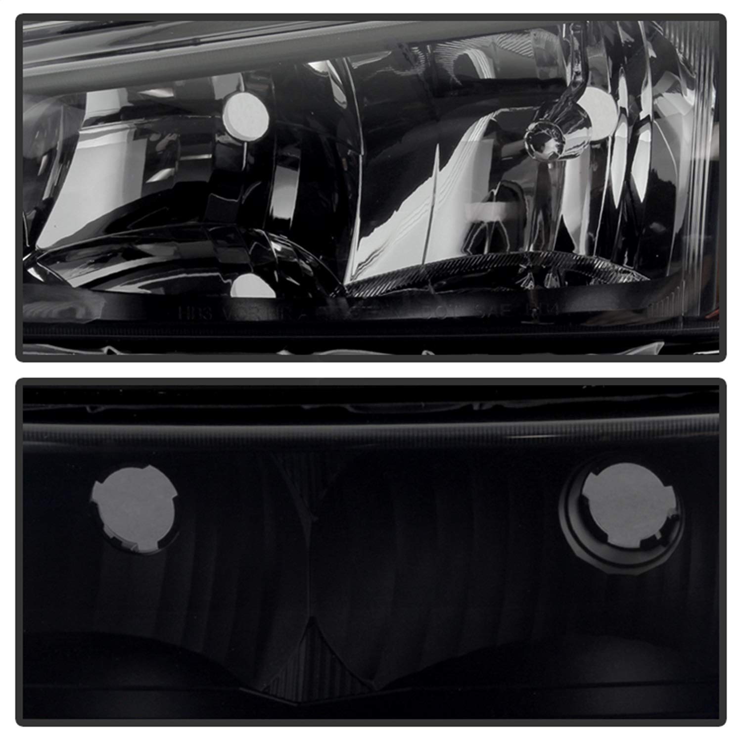 Chevy Silverado Headlight Xtune HD-JH-CSIL03-AM-BSM-SET, Black Smoke